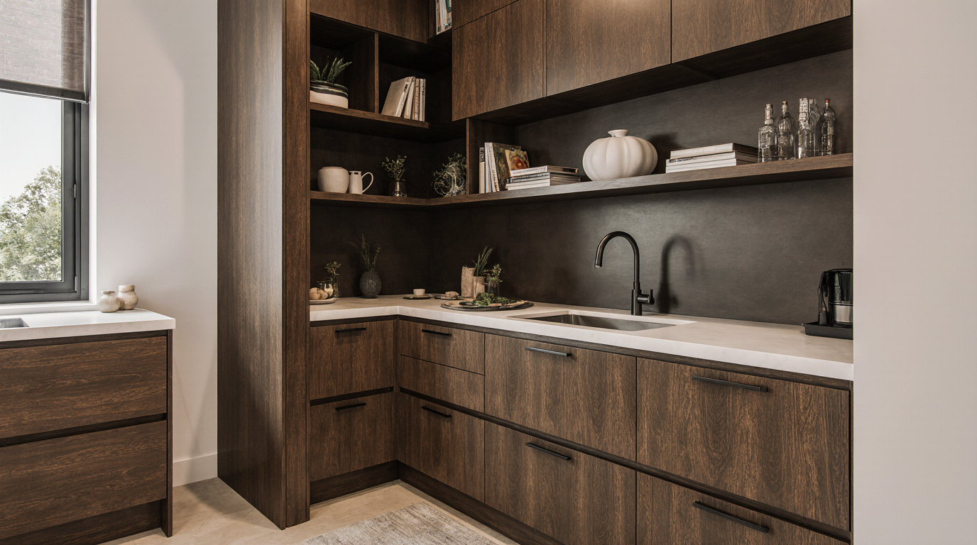 Custom Built Corner Cabinet