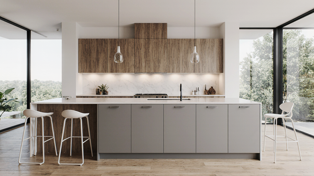 Custom Contemporary Kitchen Cabinets