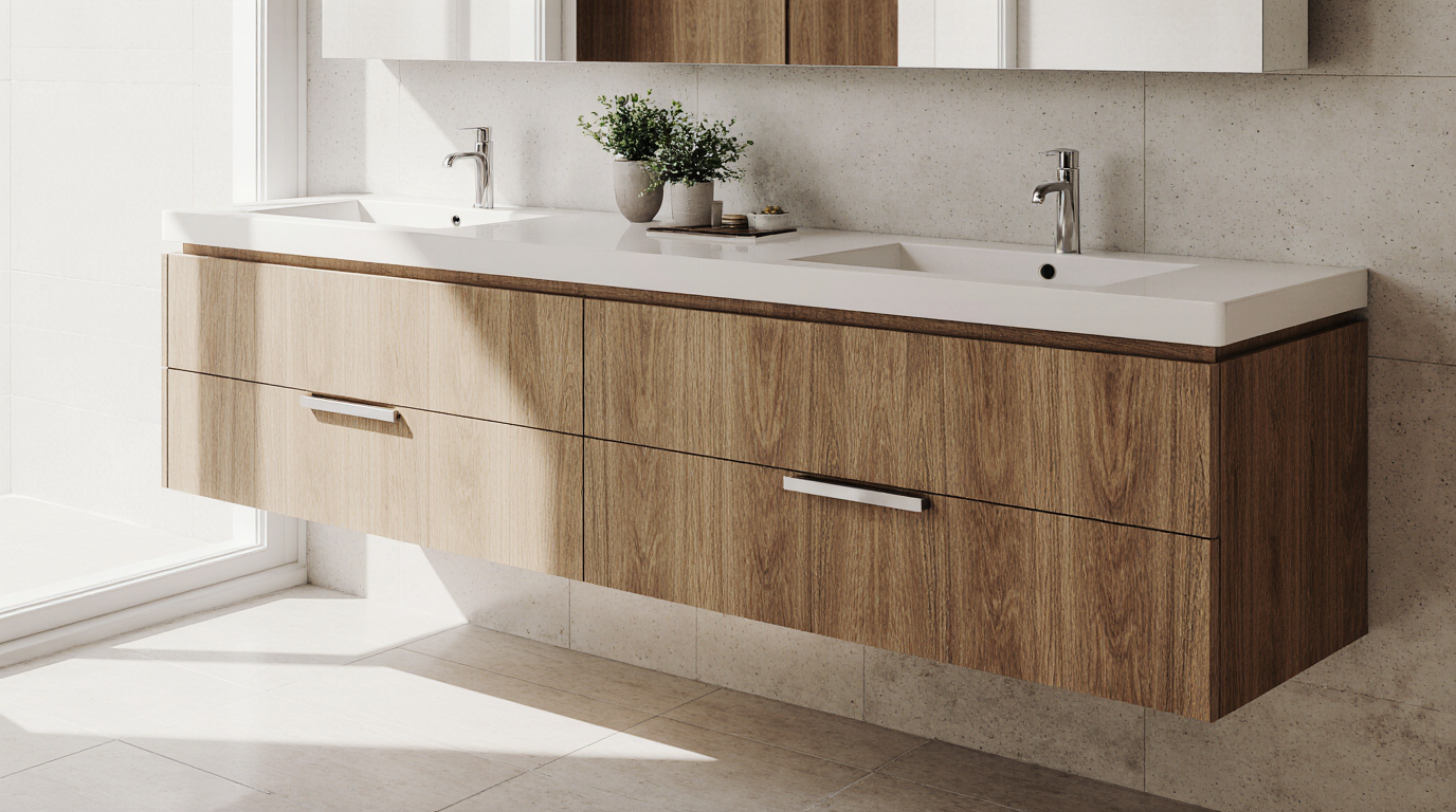 Custom Made Bathroom Cabinets