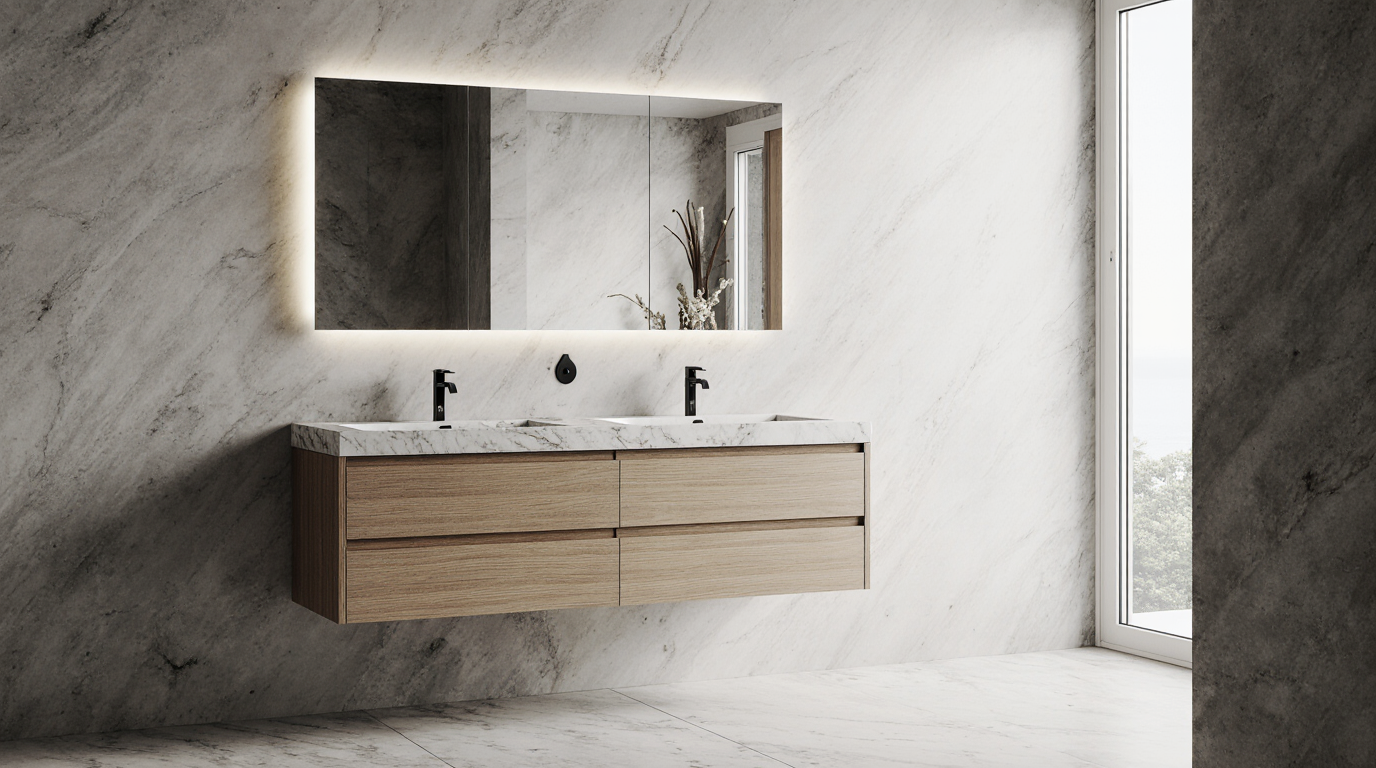 Custom Made Bathroom Cabinets Near Me