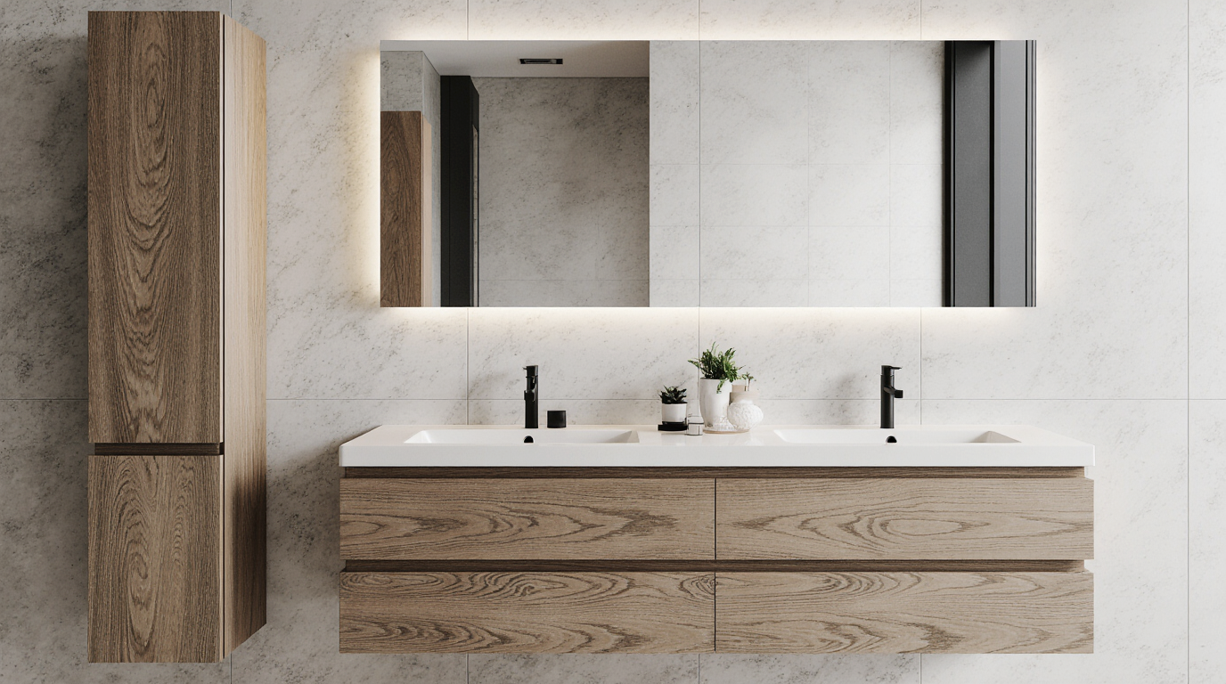 Built Bathroom Cabinets