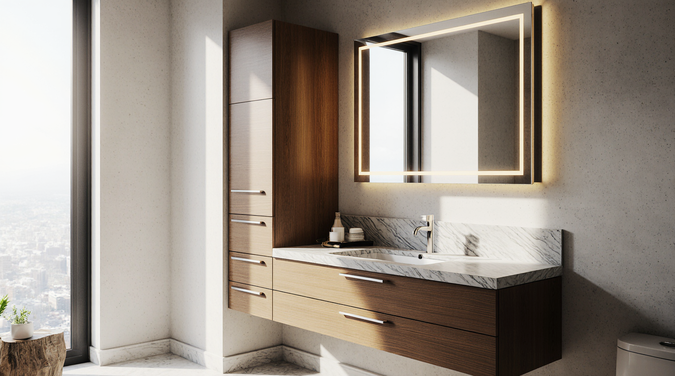 Semi Custom Bathroom Cabinets