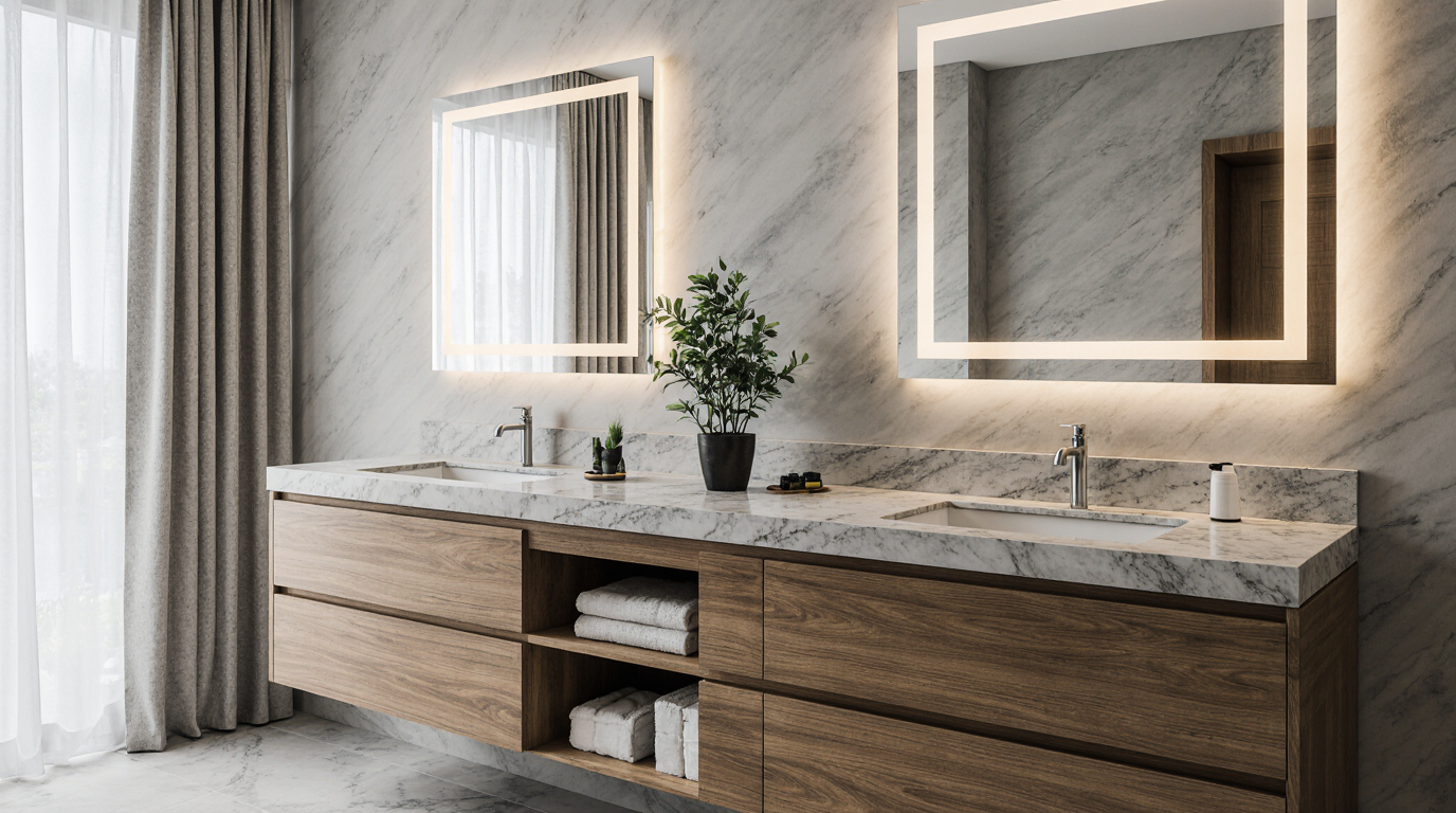 Custom Bath Vanity Cabinet