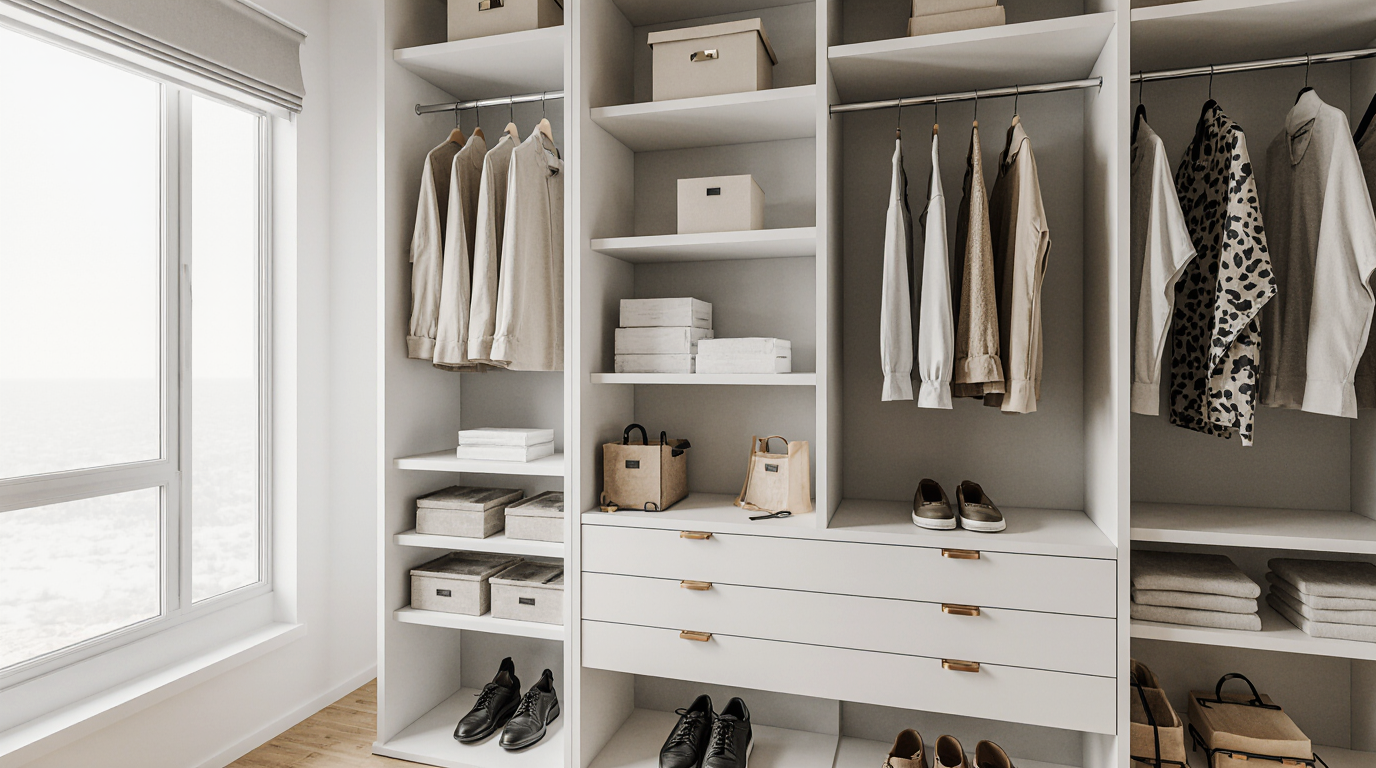 Modern Reach in Closet