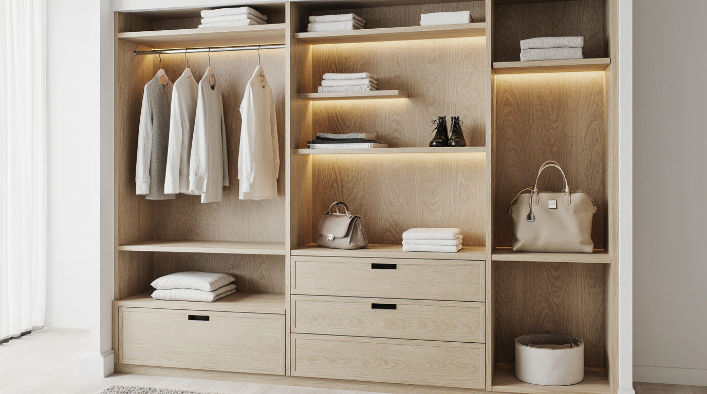 Custom Built Closet Shelving