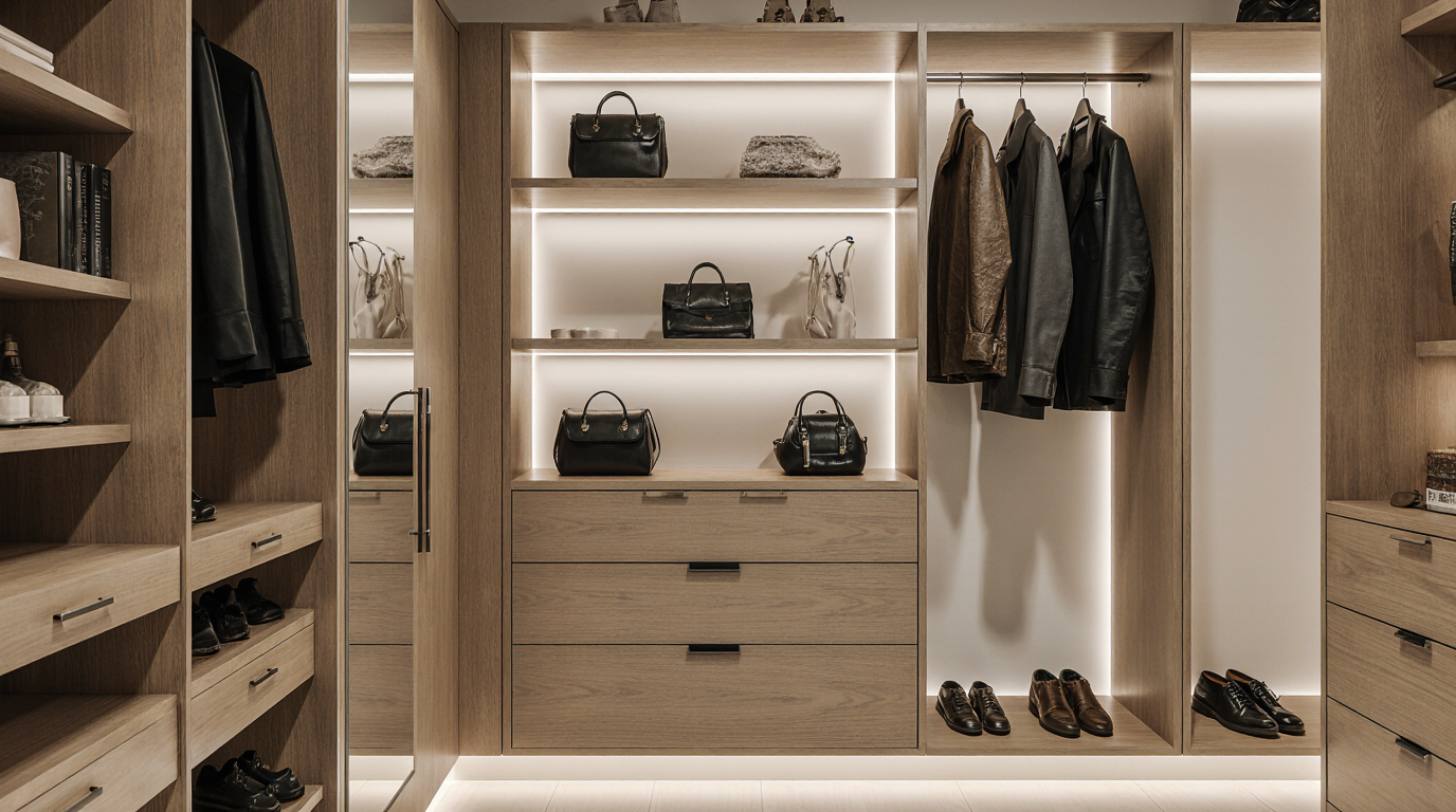 Custom Built Closet Cabinets