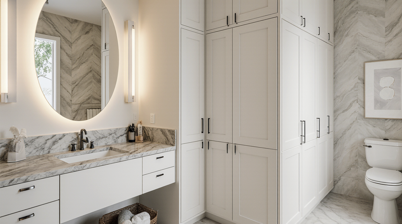 Built in Bathroom Cabinets