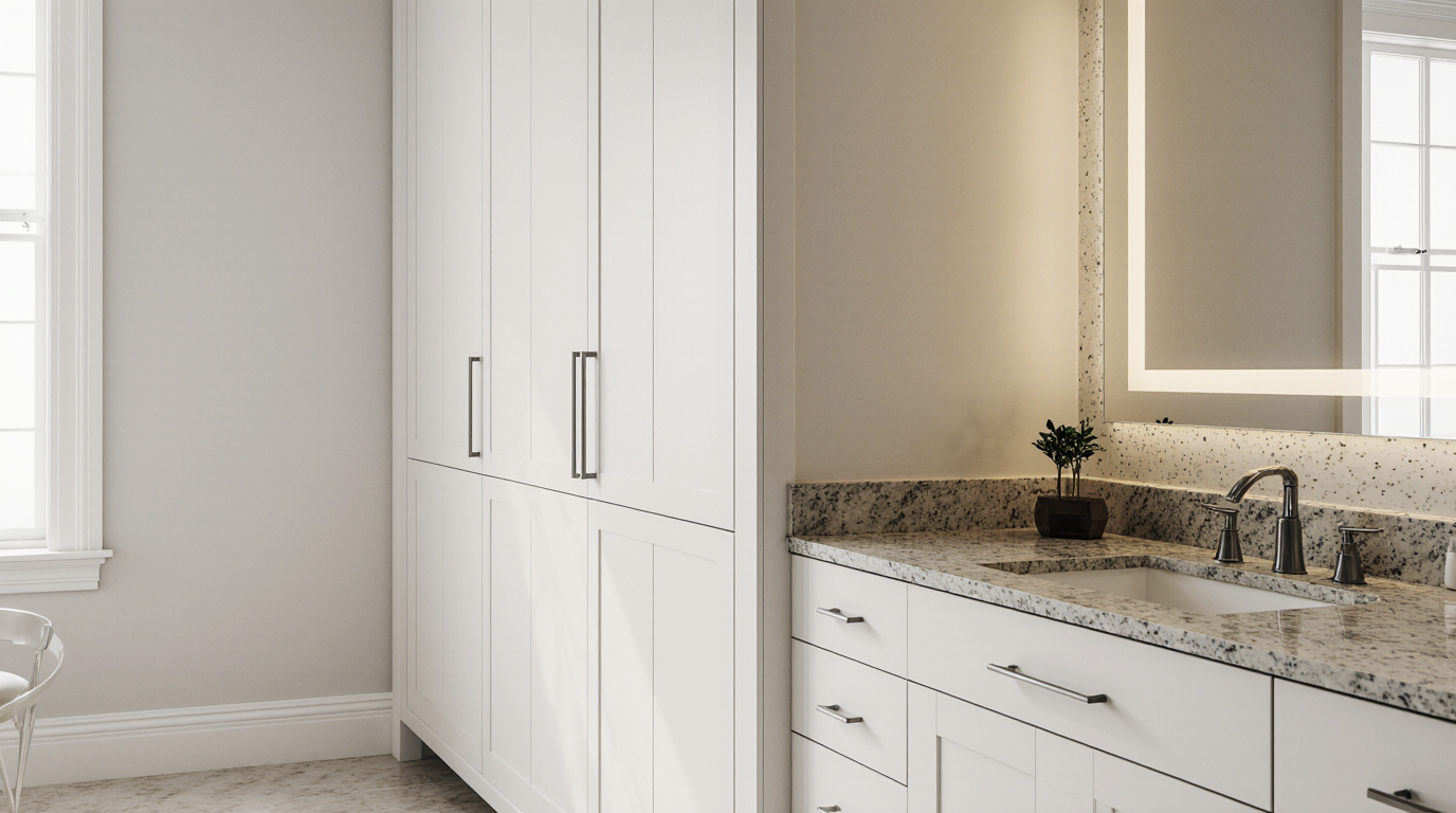 Pre Made Bathroom Cabinets