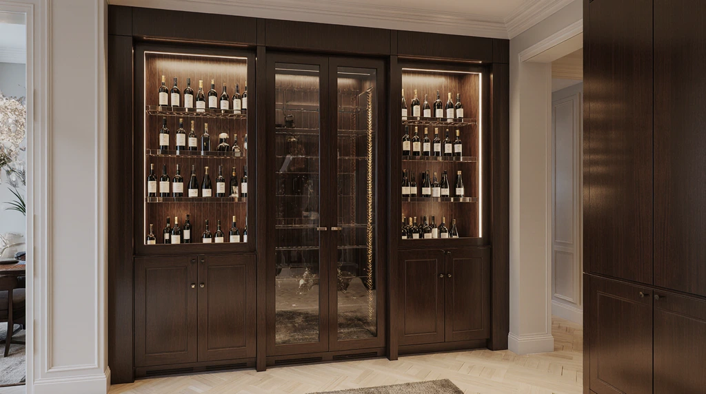 Custom Wine Fridge Cabinet