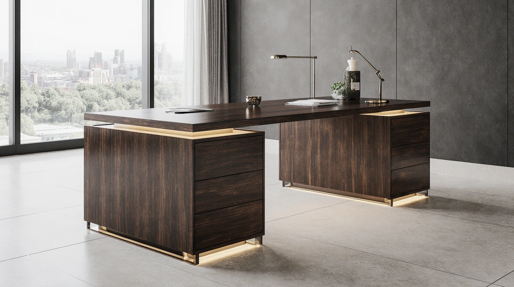 Desk Built In Cabinets