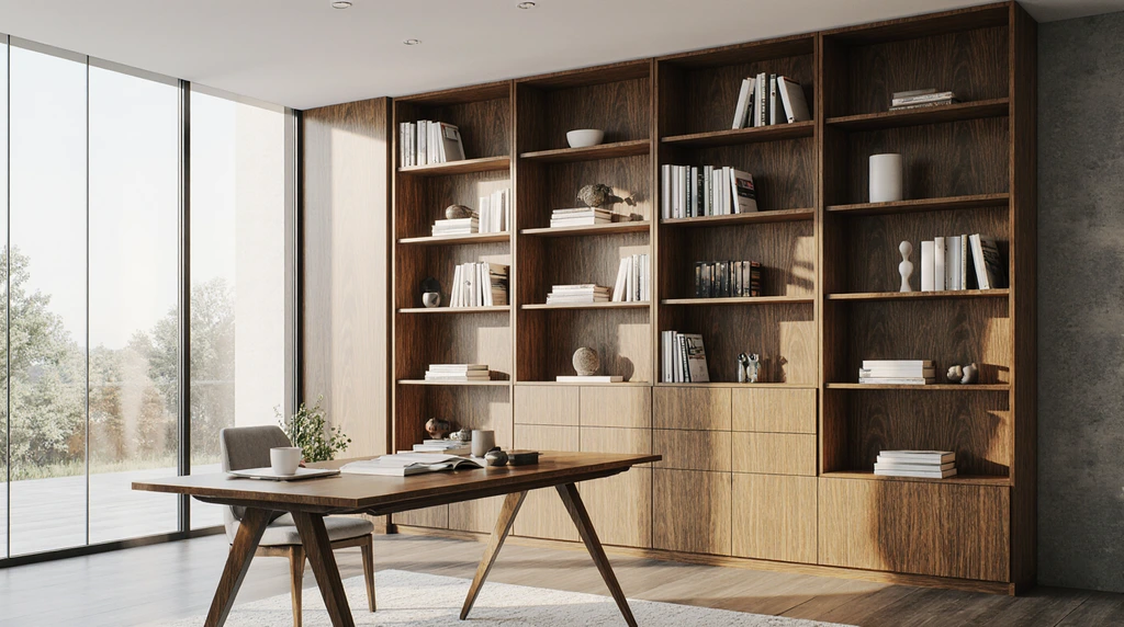 Desk With Built In Bookshelves