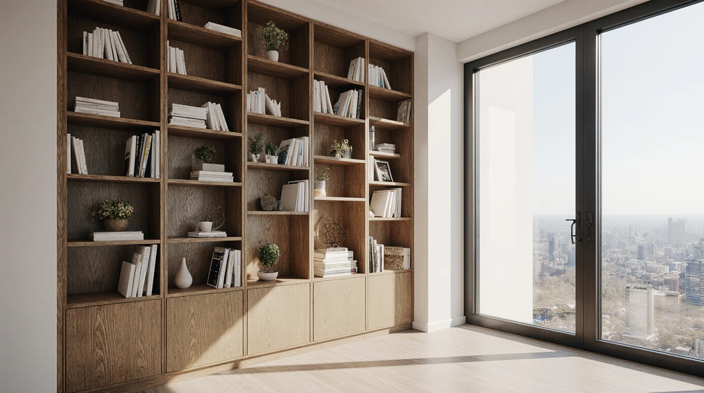 Built In Bookshelves Office