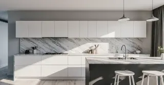 Contemporary Flat Panel Kitchen Cabinets