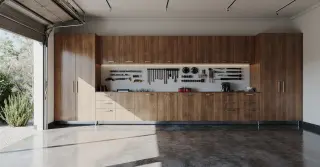 Custom Built Garage Cabinets