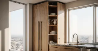 Custom Corner Cabinet Kitchen