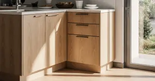 Custom Made Corner Cabinet