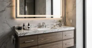 Custom Made Vanity Cabinets