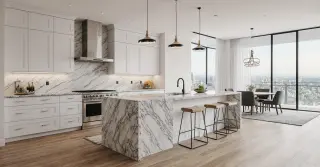 Luxury White Kitchen Cabinets