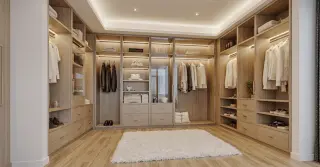 Small Luxury Walk In Closet